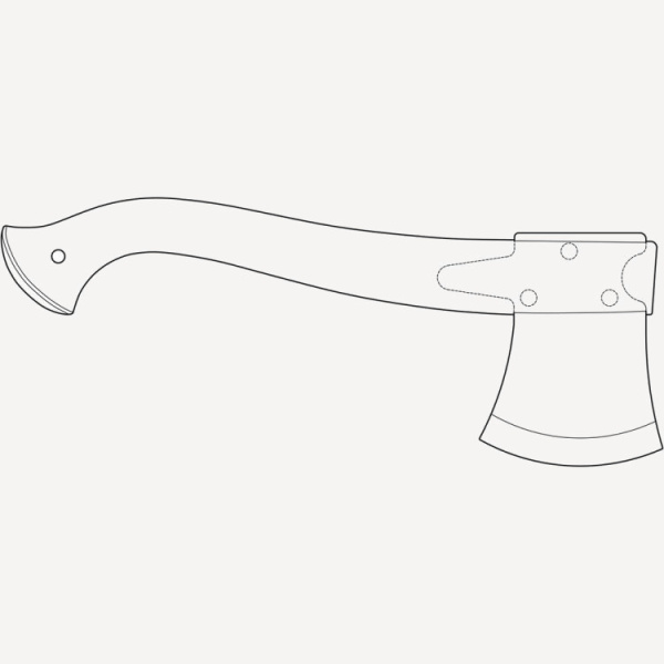 Топор Morakniv Outdoor CAMP Axe 1991 Khaki (зеленый; сталь W-75)